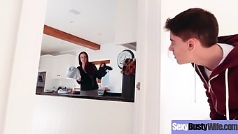 A Busty Housewife Gets Down And Dirty In Hardcore Action