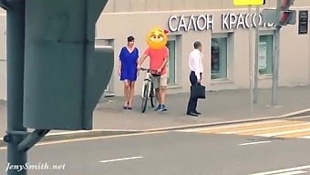Secretly Recorded Video Of Jeny Undressing In A Public Place