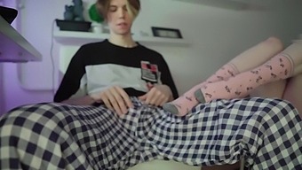 My Younger Sister Gives Me A Sensual Foot Massage During Our Intimate Moment