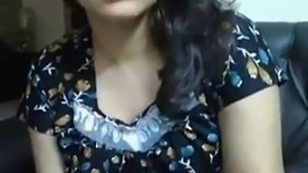 Indian Mature Woman With Large Breasts Engages In Erotic Video Call With Her Partner