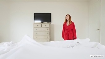 Redhead Milf Dani Jensen Entices Her Step Son With Her Big Tits