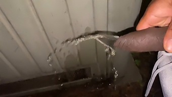 Exhibitionists Get Naughty On The Street By Flashing And Peeing
