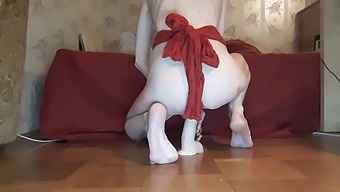 Tracy Naghavi, A Slender Adolescent, Indulges In Self-Pleasure Under The Watchful Eyes Of Her Companion.