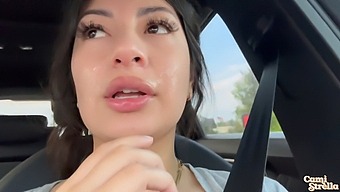 Public Display Of Satisfaction: Latina'S Facial Close-Up In Hd