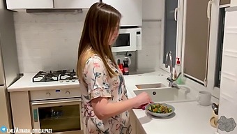 Stepmom Gives Oral Pleasure To Her Grown-Up Stepson