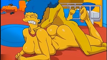 Marge, The Horny Housewife, Moans With Ecstasy As She Gets Filled With Hot Cum In Her Tight Ass