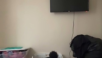 Unintentional Recording Of Ebony Babe'S Rough Pussy Fucking