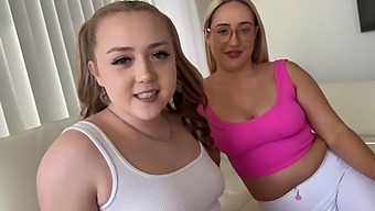 Teen Step Sisters Explore Their Sexual Desires In A Game