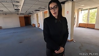 Real Estate Agent Engages In Cheating With Fake Clients And Receives Anal Sex In The Office