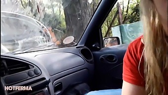 Public Oral Pleasure With A Blonde Stranger