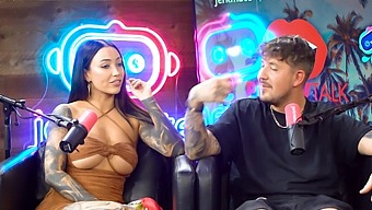Lily Phillips Has Sex With A Dwarf While Willow Harper Watches On The Pillow Talk Podcast.