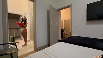 My Step-Sister Went To Bed Without Wearing Any Panties On Her Tender Ass.