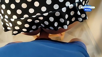 Close Up And Personal Look At A Big Cock In A Sweet Stepsister’s Pussy